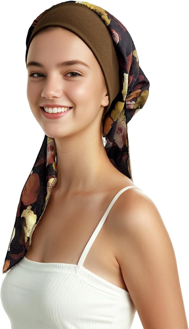 Belleshow Chemo Headwear Turbans for Women, Cancer Head Scarf, Headwear Coverings Caps, Head Wraps for Cancer Patients - Image 2